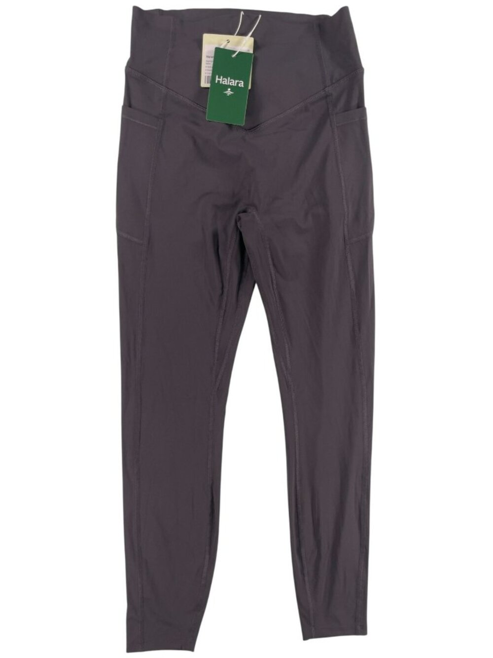 Halara UltraSculpt High-Waisted Gray Leggings Pockets Compression Wmn's Sz S NEW